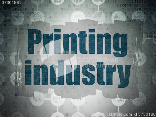 Image of Manufacuring concept: Printing Industry on Digital Paper background
