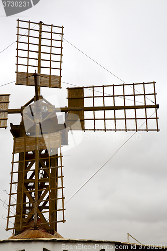 Image of hole windmills  isle of lanzarote  