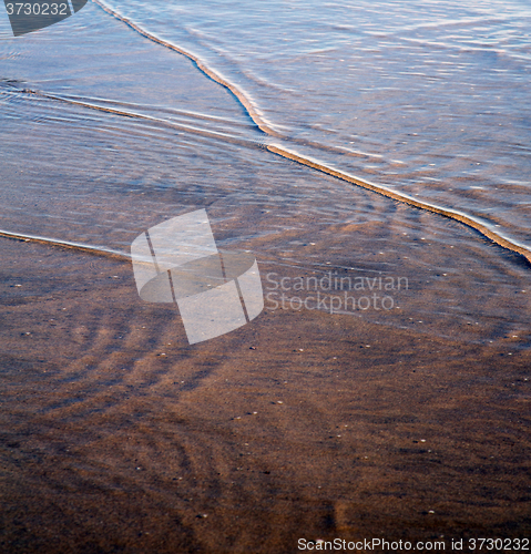 Image of dune morocco in africa brown coastline wet sand beach near atlan