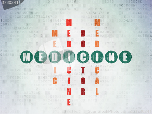 Image of Healthcare concept: Medicine in Crossword Puzzle