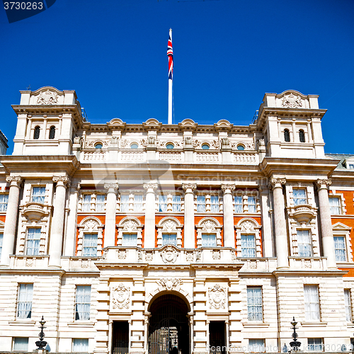 Image of old construction in england europe london wall antique and light