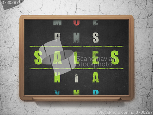 Image of Advertising concept: Sales in Crossword Puzzle