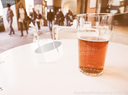 Image of  British ale beer pint vintage