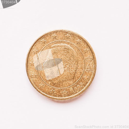 Image of  Belgian 10 cent coin vintage