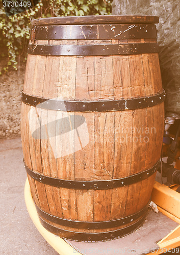 Image of Retro looking Barrel cask