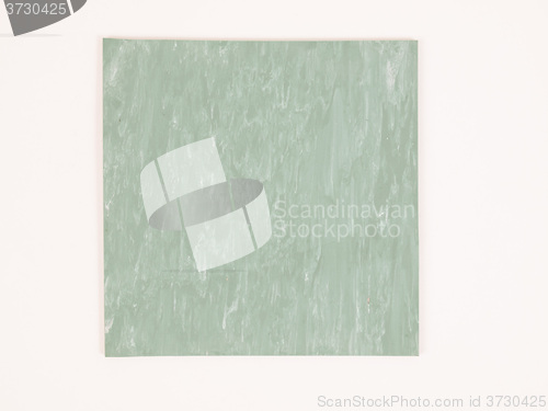 Image of  Green rubber linoleum sample vintage