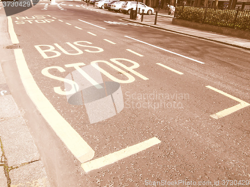 Image of  Bus stop vintage