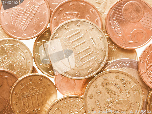 Image of  Euro coins vintage