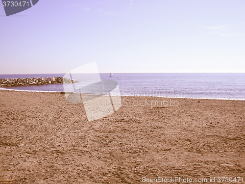 Image of Retro looking Beach picture