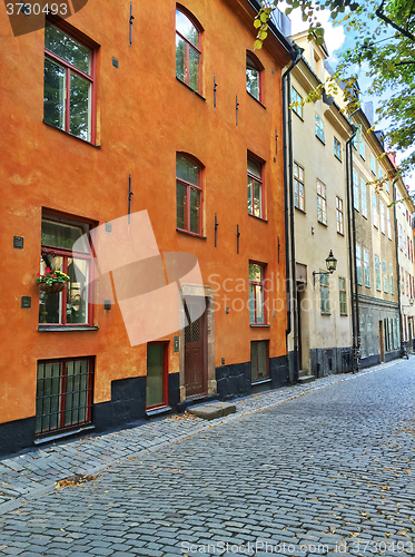 Image of Residential buildings in the old center of Stockholm