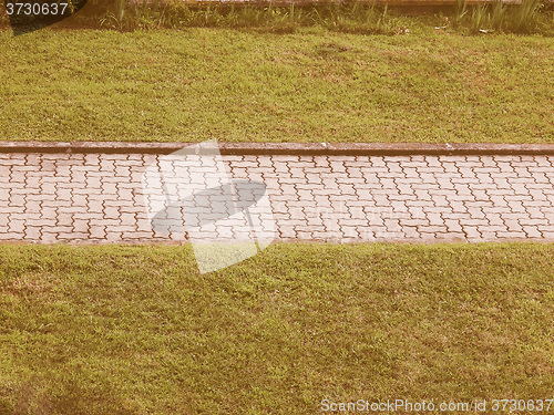 Image of  Pavement sidewalk vintage