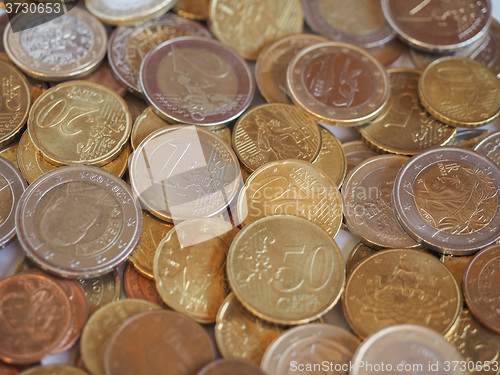 Image of Euro coins background