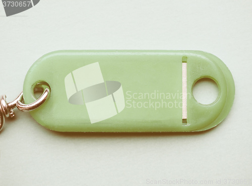 Image of  Green keyring vintage