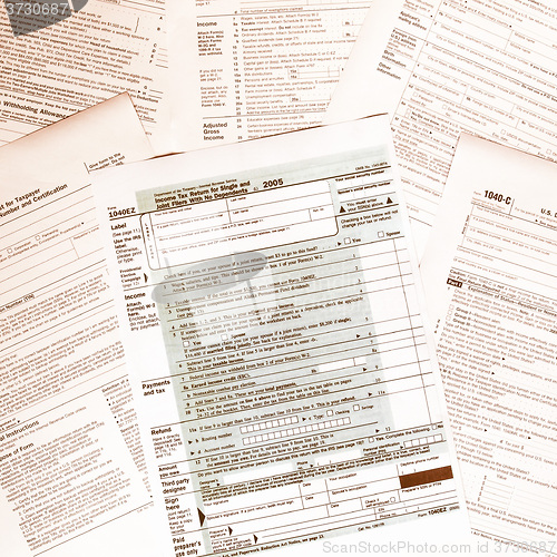 Image of  Tax forms vintage