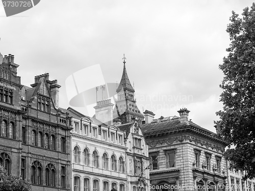 Image of Black and white Big Ben in London