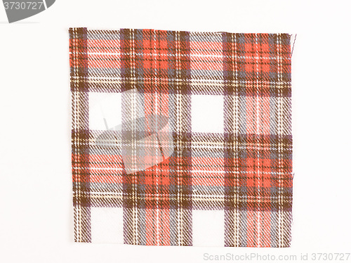 Image of  Tartan fabric sample vintage