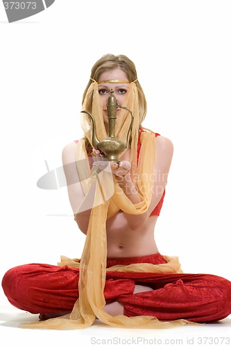 Image of Genie holding a lamp