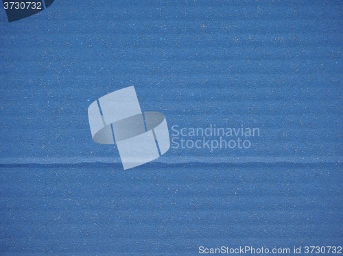Image of Blue corrugated cardboard background