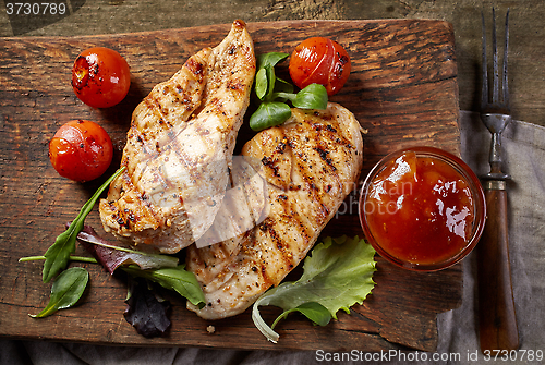 Image of grilled chicken fillets