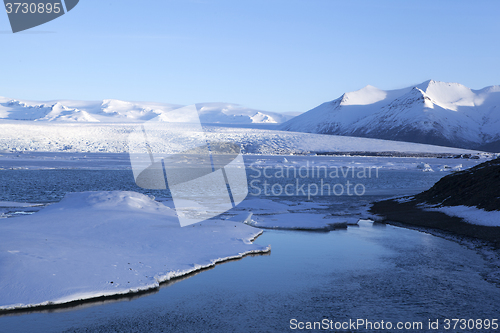 Image of Glacier lagoon Jokulsarlon in Iceland in a morning light