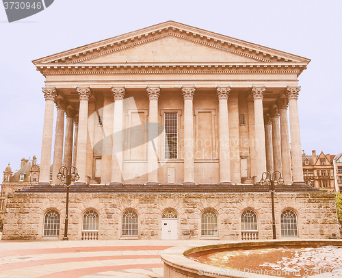 Image of Retro looking Birmingham Town Hall