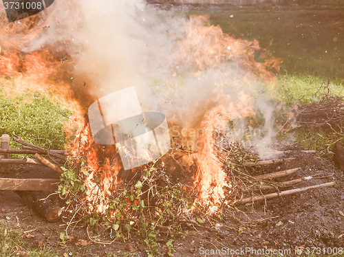 Image of  Burning fire vintage