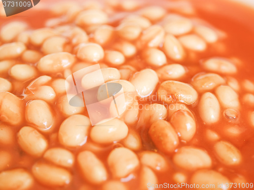 Image of Retro looking Baked beans