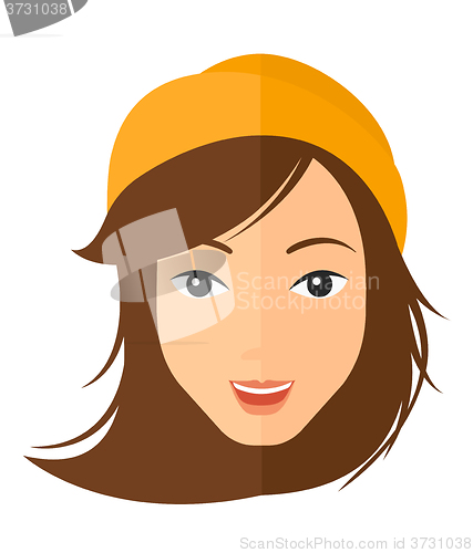 Image of Smiling happy woman.