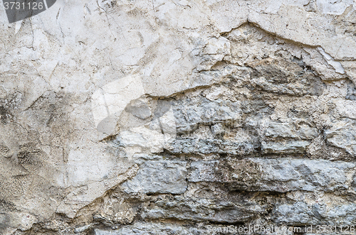 Image of The old crumbling plaster, background