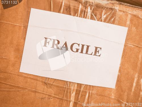 Image of  Fragile sign vintage