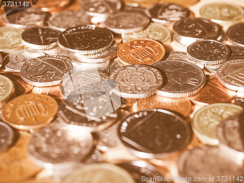 Image of  Pound coins vintage