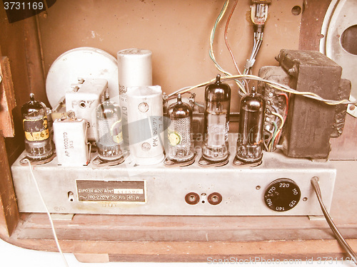 Image of  Old AM radio tuner vintage