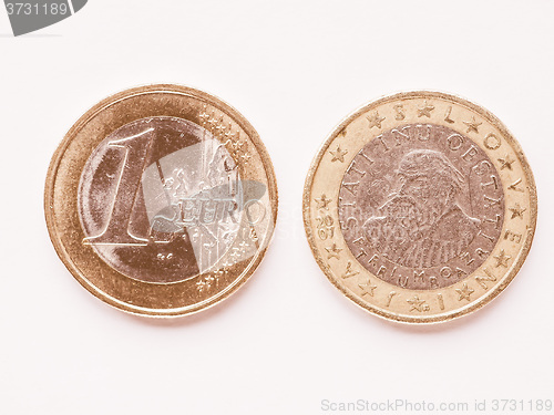 Image of  Slovenian 1 Euro coin vintage