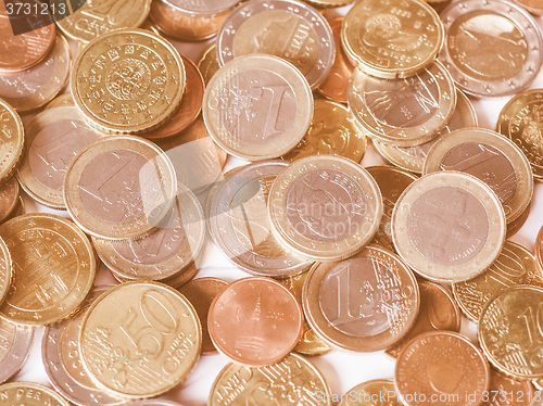 Image of  Euro coins vintage