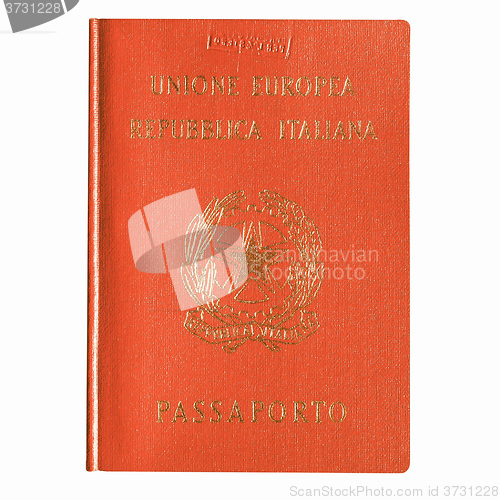 Image of  Italian passport vintage