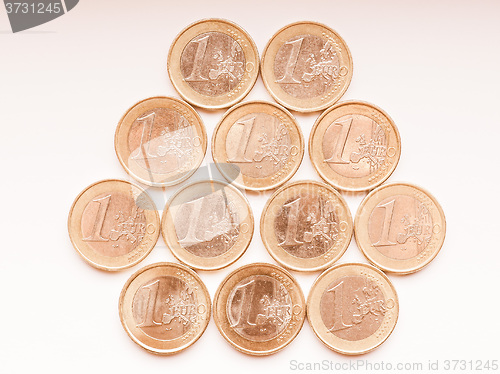 Image of  Euro coins vintage