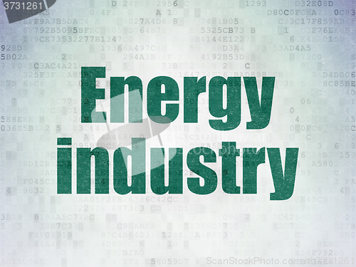 Image of Industry concept: Energy Industry on Digital Paper background