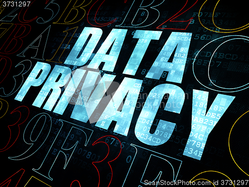 Image of Security concept: Data Privacy on Digital background