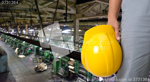 Image of Worker with safety helmet 