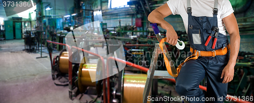 Image of Worker with instruments 