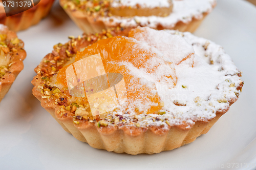 Image of sweet cakes with fruits