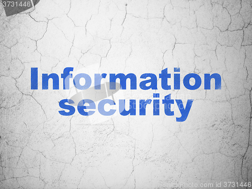 Image of Security concept: Information Security on wall background