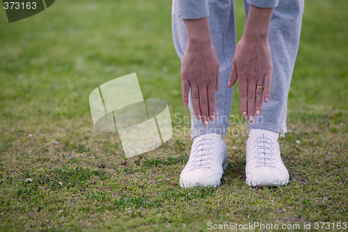 Image of Trying to touch toes