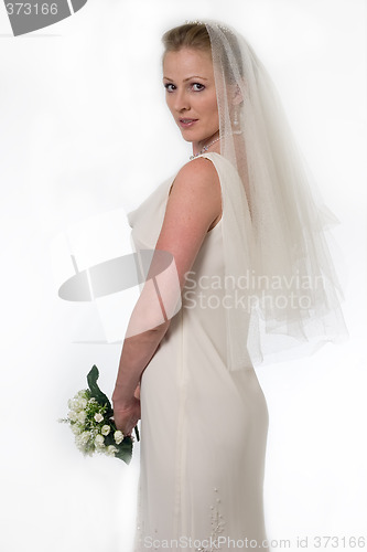Image of Bride in viel