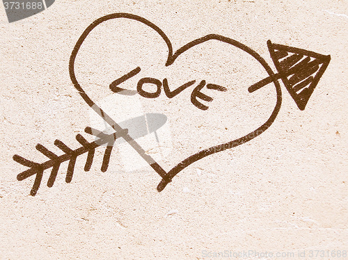 Image of  Love heart vintage