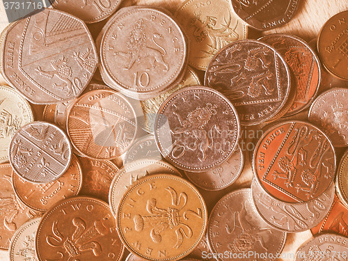 Image of  Pound coins vintage