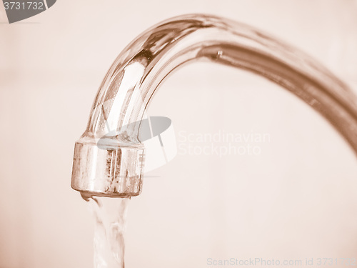 Image of  Tap with water vintage
