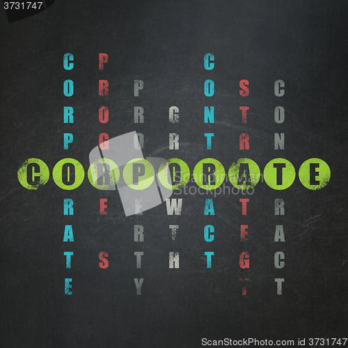 Image of Business concept: Corporate in Crossword Puzzle