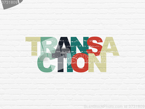 Image of Banking concept: Transaction on wall background