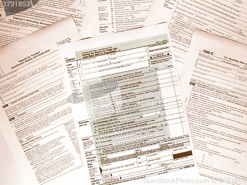 Image of  Tax forms vintage